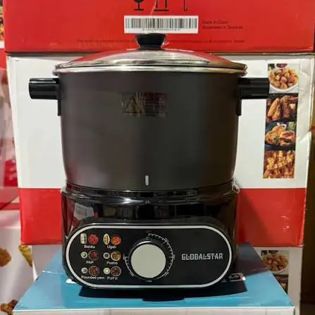 Now Available Globalstar GS-CK01, 6.5ltrs Ugali Cooker and Automatic Fufu Maker 800W, 7-8 People's Food with Removable Non-stick Bowl Kitchen System - Image 2