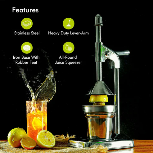 New arrival💐🎪  💫heavy duty Metallic manual citrus juicer stand machine now available in 4 colours