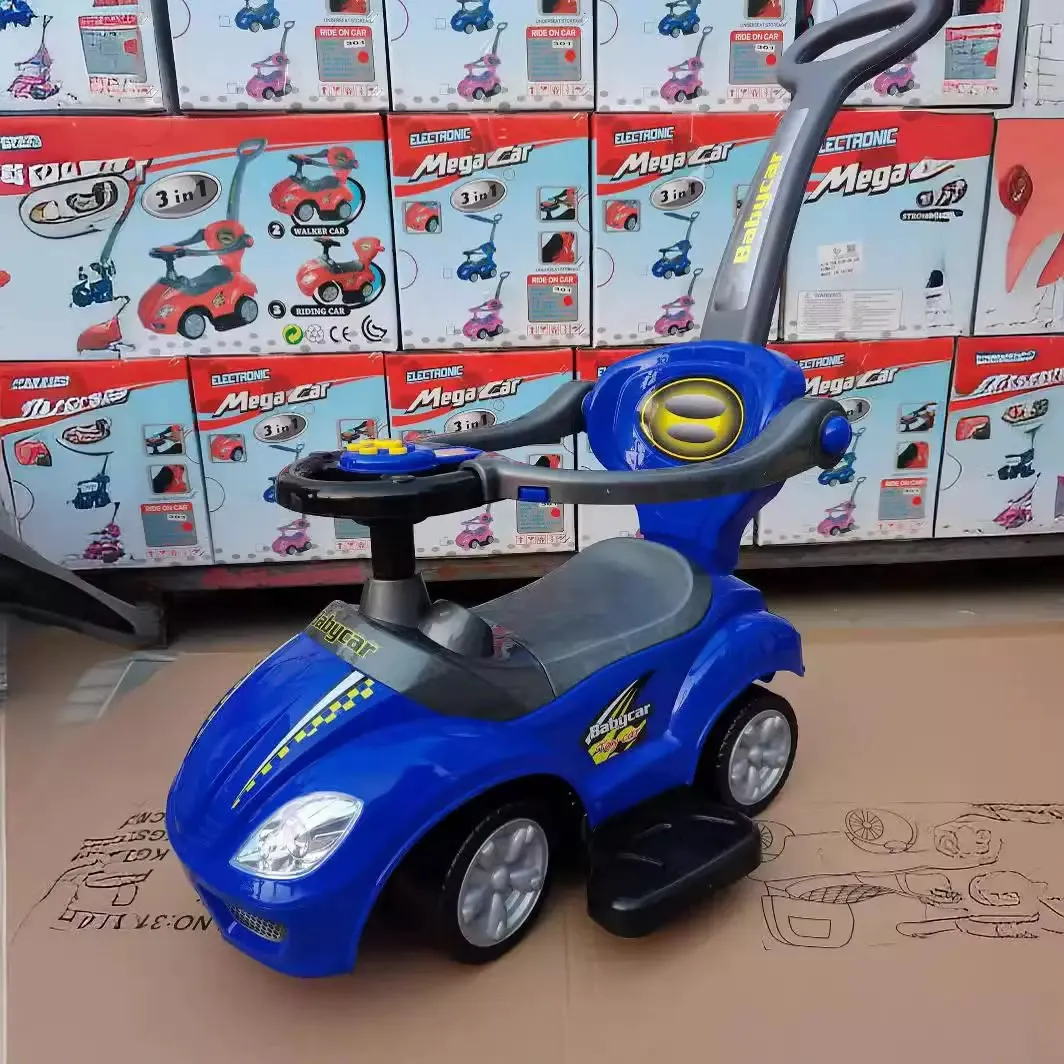 Pink Ride-On Push Car for Toddlers