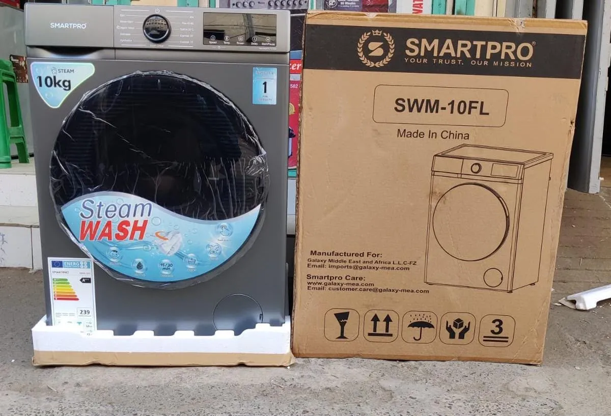 SMARTPRO SWM-10FL 10kg Front Load Washing Machine