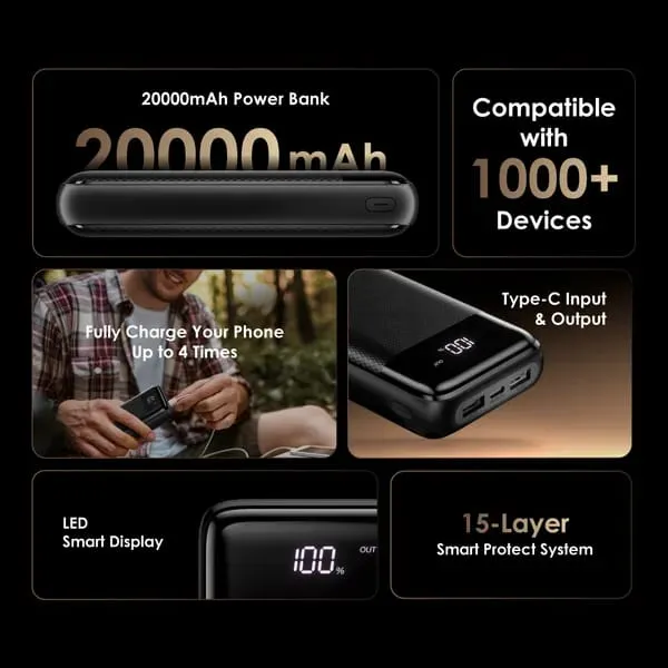 Main image of Oraimo Portable Power Bank with Digital Display