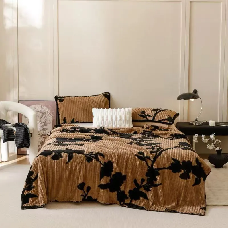 Floral Theme Fleece Blanket - Image 4
