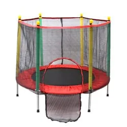 5ft Round Kids Trampoline with Safety Net - Image 3
