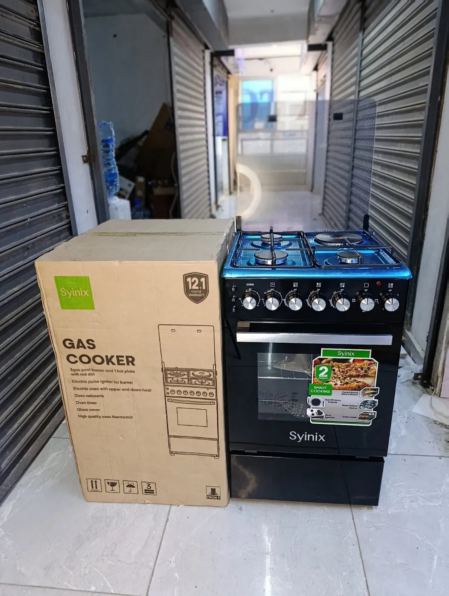 Synix 3+1 Gas Cooker with Electric Oven - Image 2