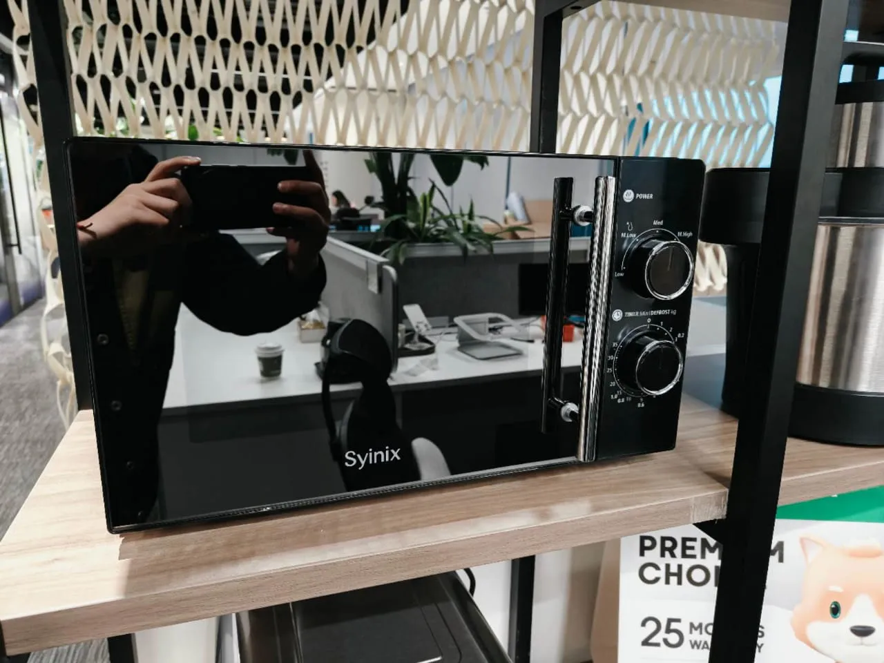 Syinix Black Microwave Oven