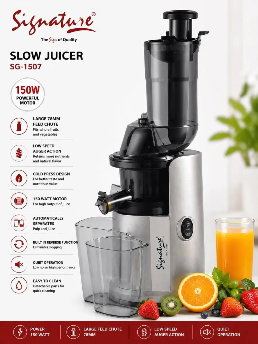 Signature SG-1507 Slow Juicer - Image 2